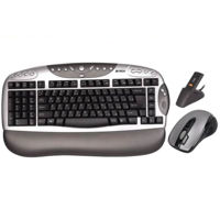 Left Handed Wireless 'A' Style Keyboard with Mouse from A4Tech