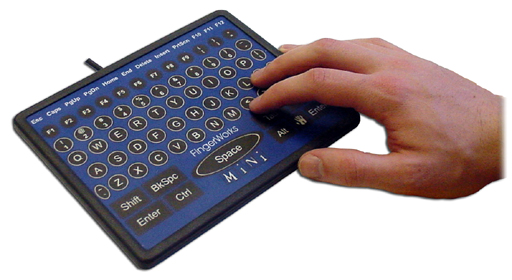Picture of FingerWorks iGesture Mini Keyboard with Embedded Mouse Solution