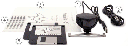 Contents of Basic TrackIR Box Set