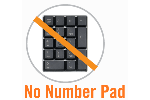 No Numeric Pad