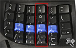 Vertical key layout