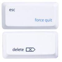 Double wide escape/delete keys